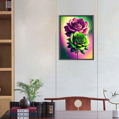 Glitter Rose - Full Round Drill Diamond Painting 30*40CM