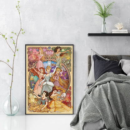 Disney Princesses - 11CT Stamped Cross Stitch 50*72CM
