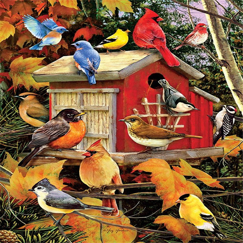 Bird Nest - Full Square Drill Diamond Painting 30*40CM