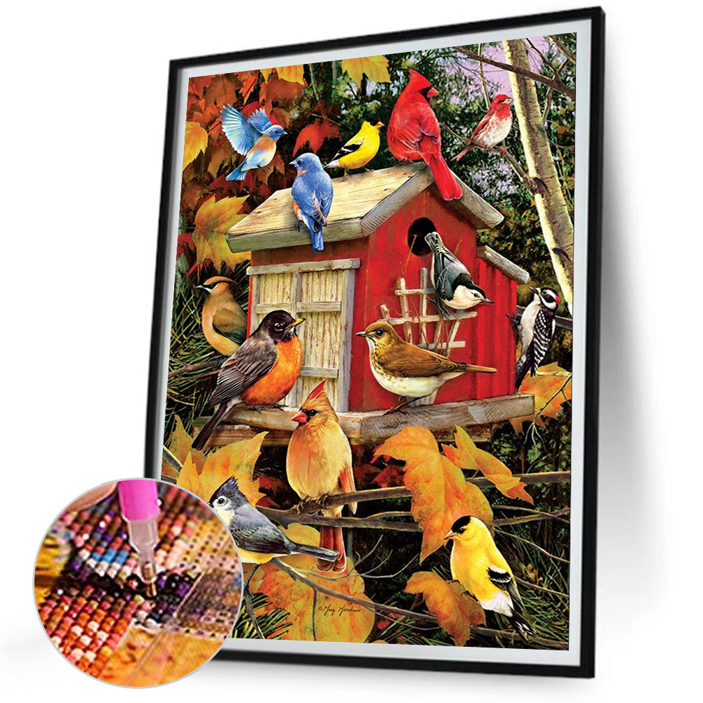 Bird Nest - Full Square Drill Diamond Painting 30*40CM