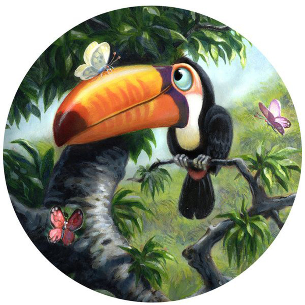 Toucan - Full Round Drill Diamond Painting 30*30CM
