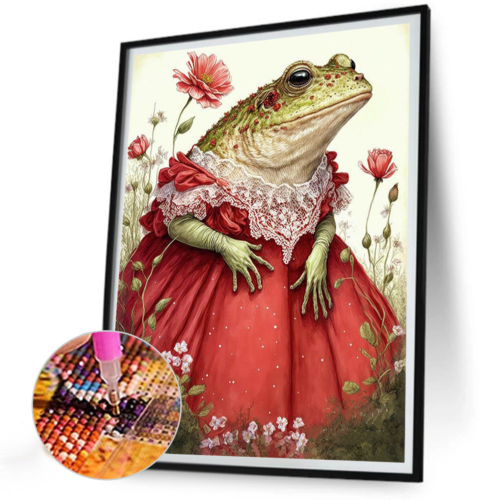 The Frog Princess In A Dress - Full Round Drill Diamond Painting 30*40CM