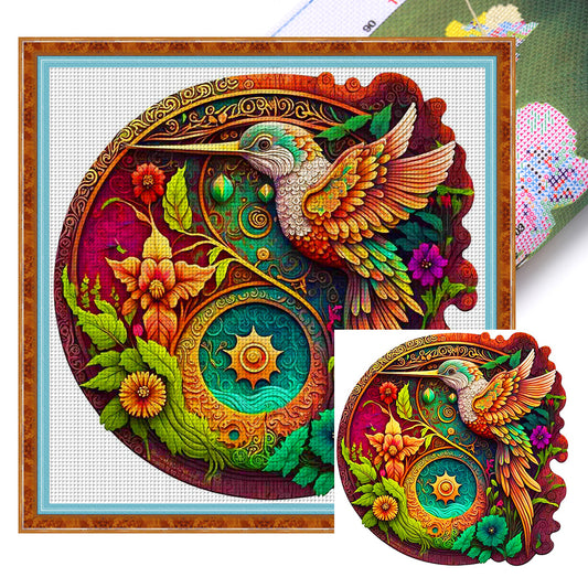 Hummingbird - 11CT Stamped Cross Stitch 40*40CM