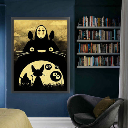 Totoro And Friends - 11CT Stamped Cross Stitch 50*65CM