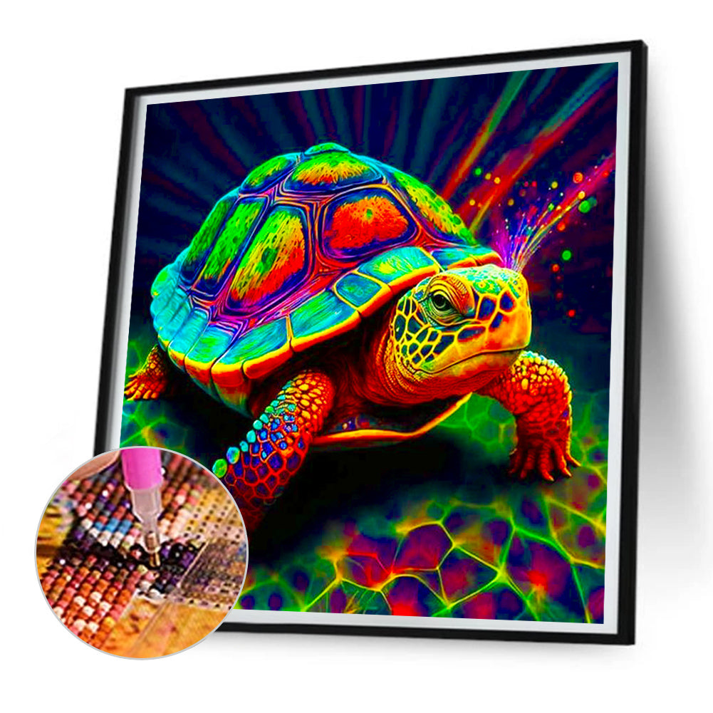 Sea Turtle - Full Round Drill Diamond Painting 30*30CM