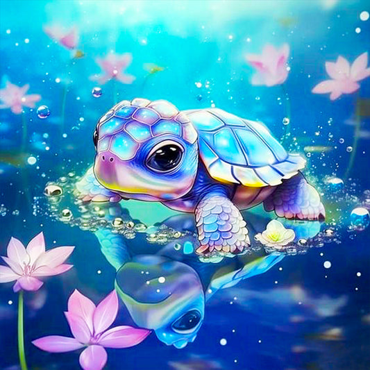 Little Turtle - Full Round Drill Diamond Painting 30*30CM