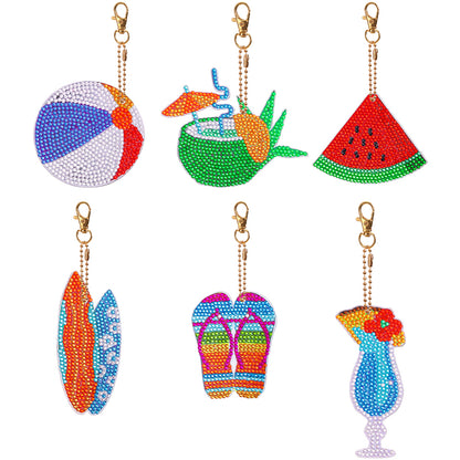 DIY Diamond Art Key Rings Double Sided Special Shaped for Kids Adult Home Party