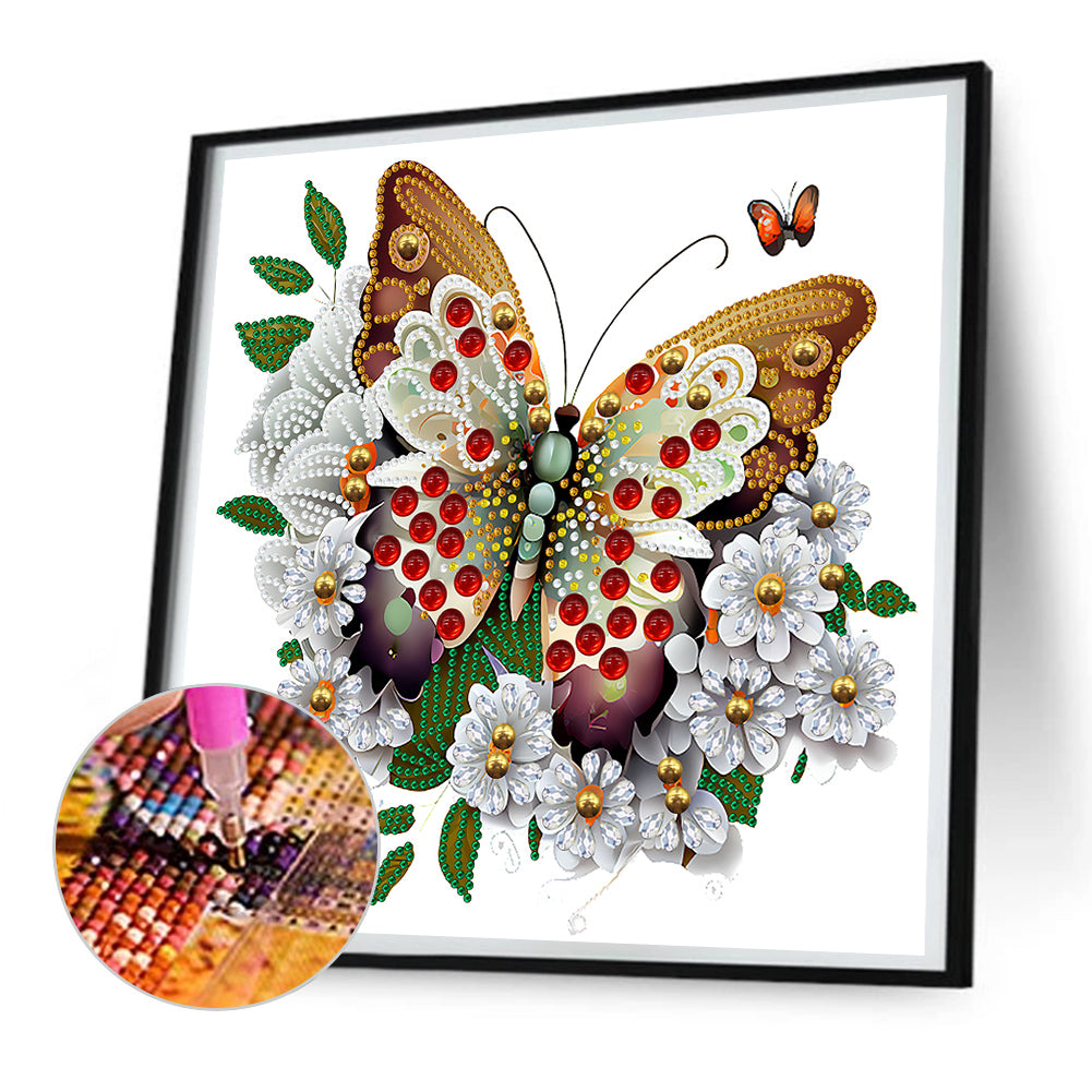 Butterfly - Special Shaped Drill Diamond Painting 30*30CM