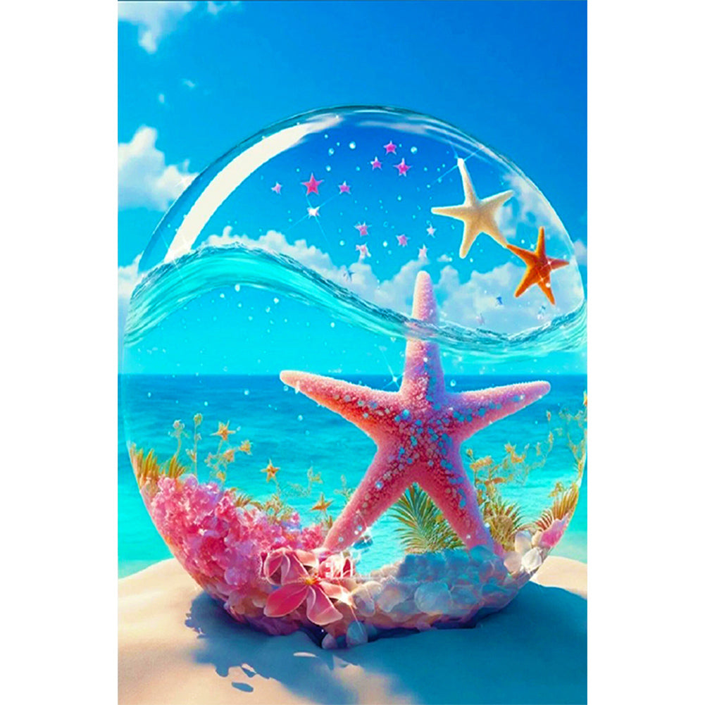 Beach Starfish - Full Square Drill Diamond Painting 20*30CM