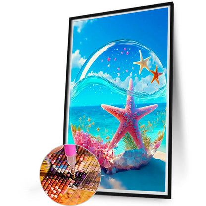 Beach Starfish - Full Square Drill Diamond Painting 20*30CM