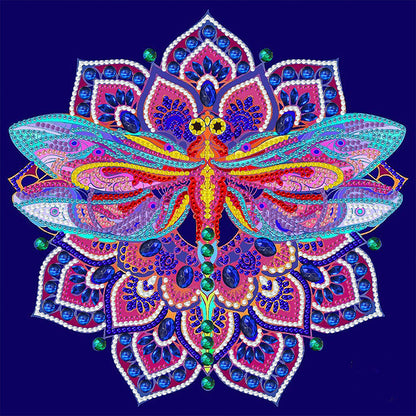 Dragonfly - Full Round Drill Diamond Painting 30*30CM