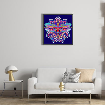 Dragonfly - Full Round Drill Diamond Painting 30*30CM