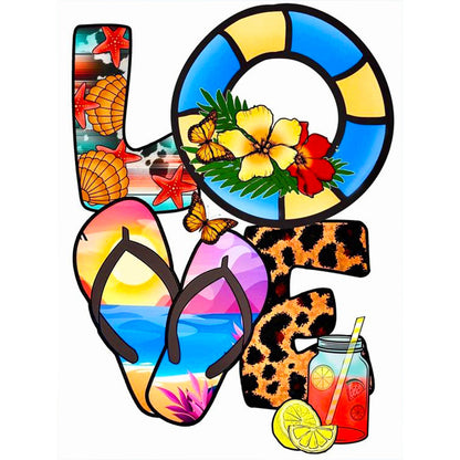Summer Love - Full Round Drill Diamond Painting 30*40CM