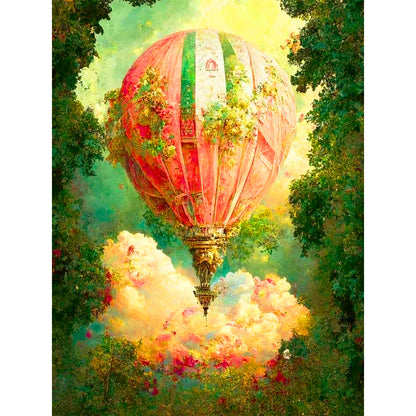 Hot Air Balloon - Full Round Drill Diamond Painting 30*40CM