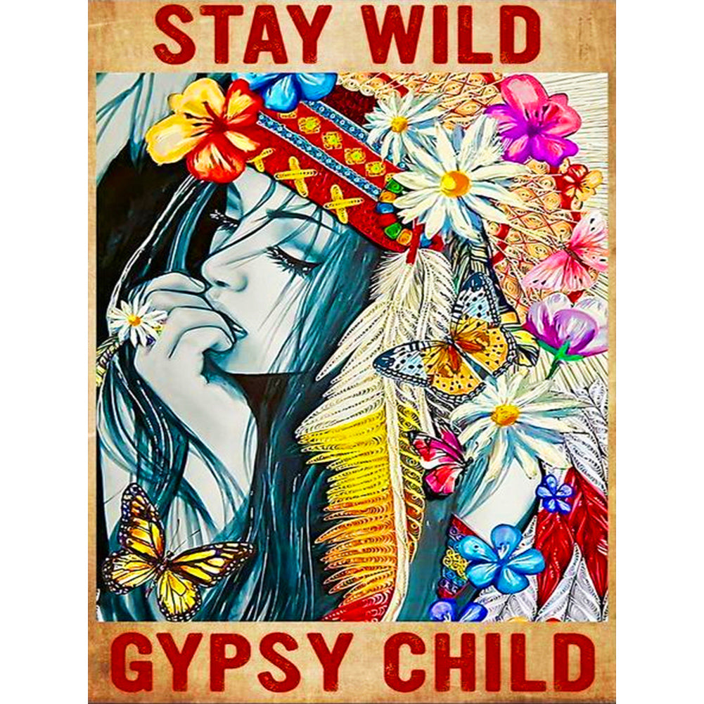 Stay Wild - Full Round Drill Diamond Painting 30*40CM