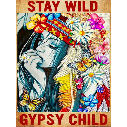 Stay Wild - Full Round Drill Diamond Painting 30*40CM