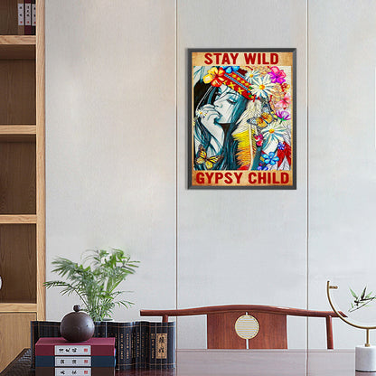 Stay Wild - Full Round Drill Diamond Painting 30*40CM