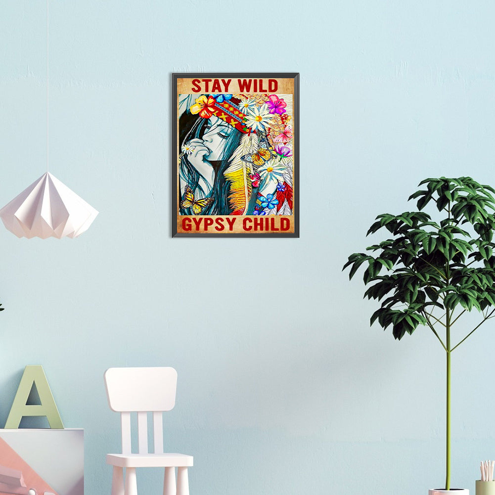 Stay Wild - Full Round Drill Diamond Painting 30*40CM