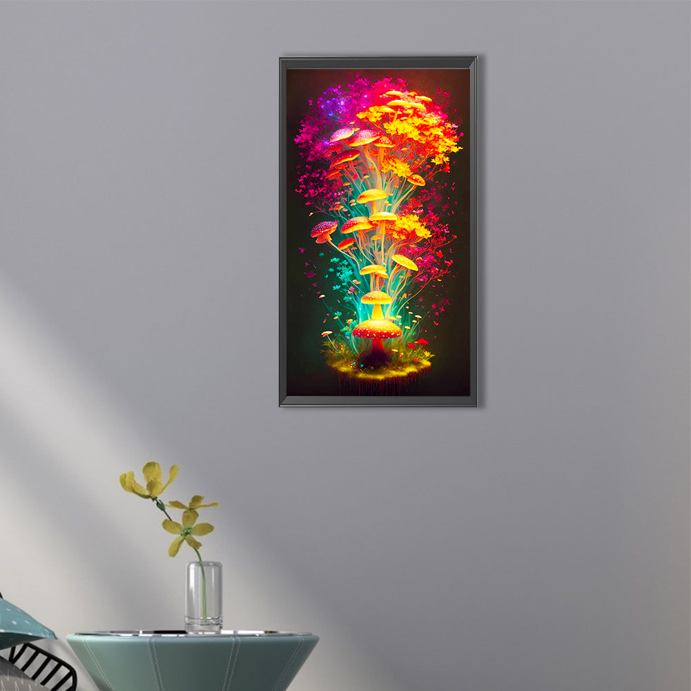 Mushroom - Full Round Drill Diamond Painting 30*60CM