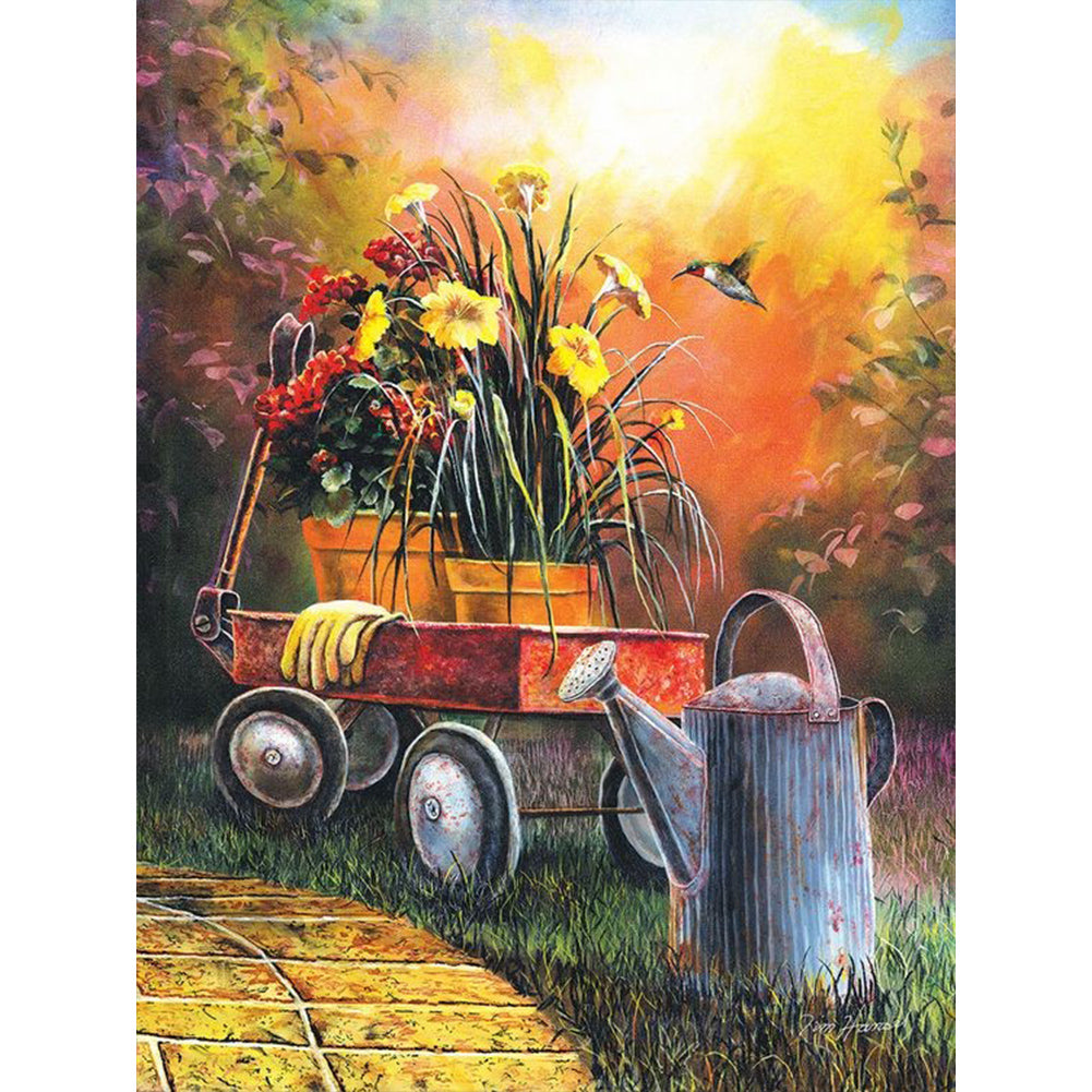 Gardening Bouquet - Full Round Drill Diamond Painting 30*40CM