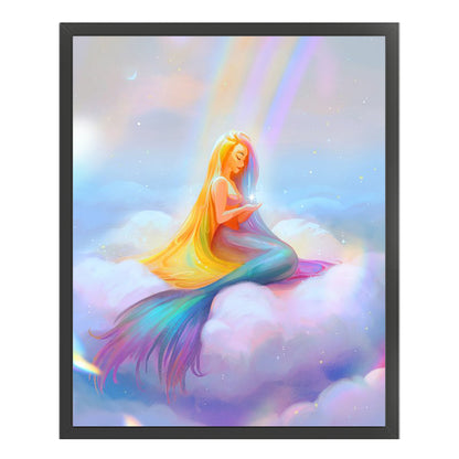 Colorful Mermaid - 11CT Stamped Cross Stitch 40*50CM