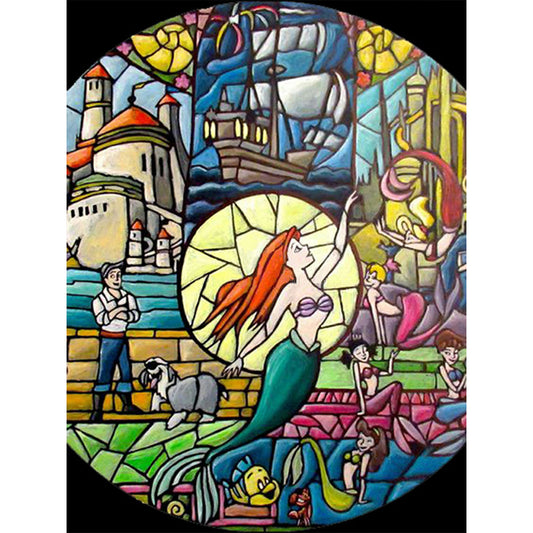 Mermaid - Full Round Drill Diamond Painting 30*40CM
