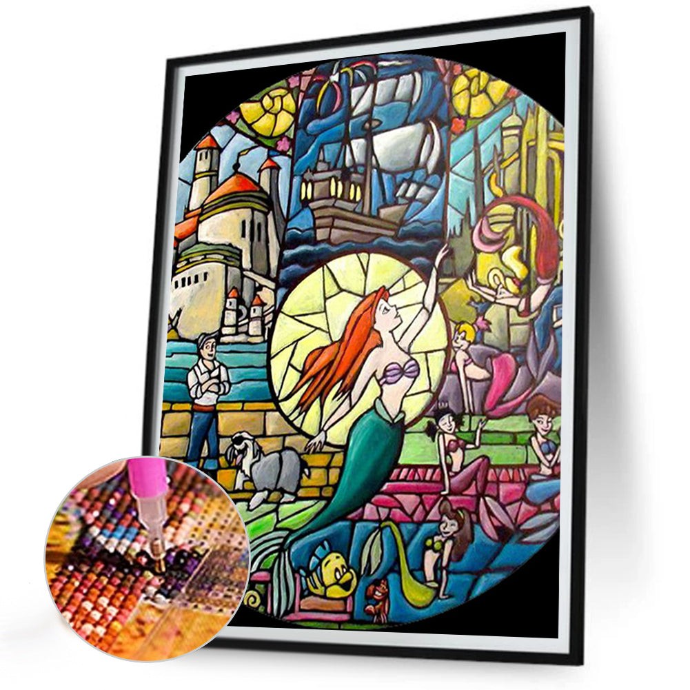 Mermaid - Full Round Drill Diamond Painting 30*40CM