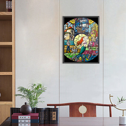 Mermaid - Full Round Drill Diamond Painting 30*40CM