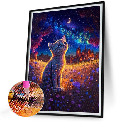 Kitten - Full Round Drill Diamond Painting 30*40CM