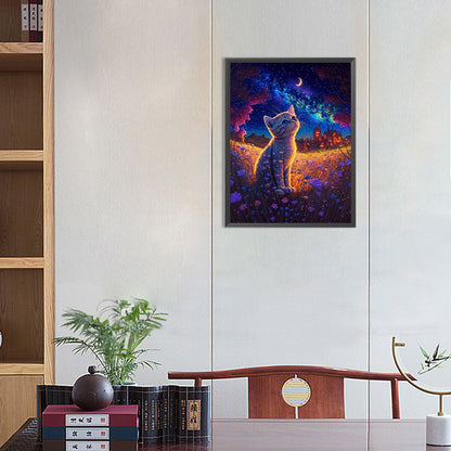 Kitten - Full Round Drill Diamond Painting 30*40CM