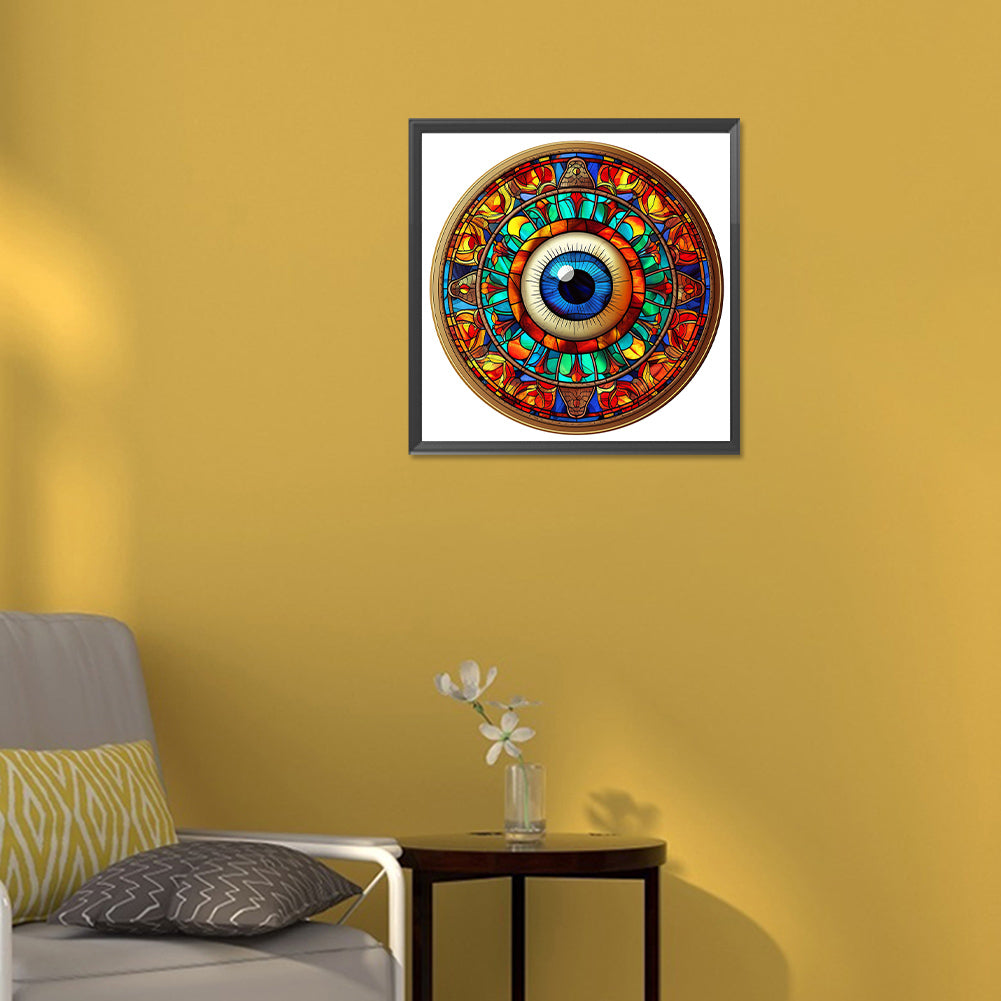 Eyeball Mandala - Full Round Drill Diamond Painting 30*30CM