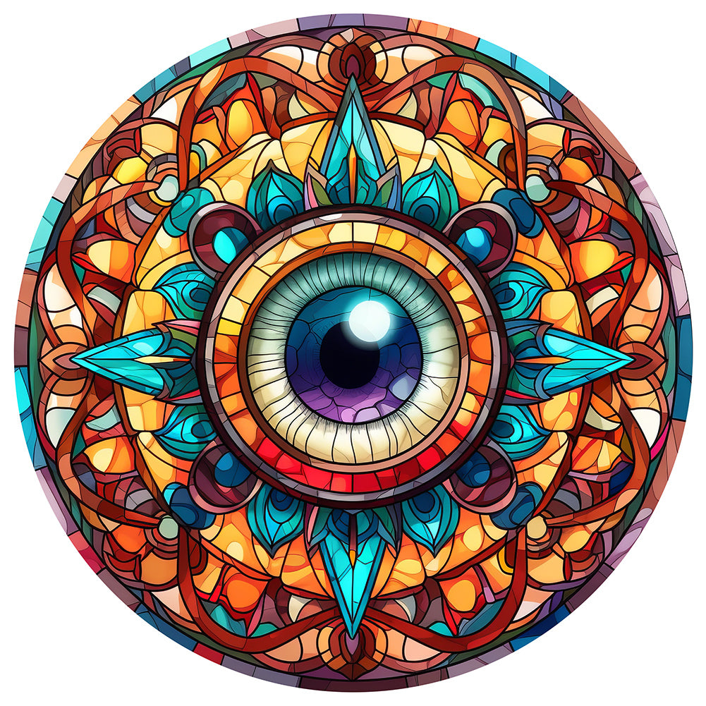 Eyeball Mandala - Full Round Drill Diamond Painting 30*30CM