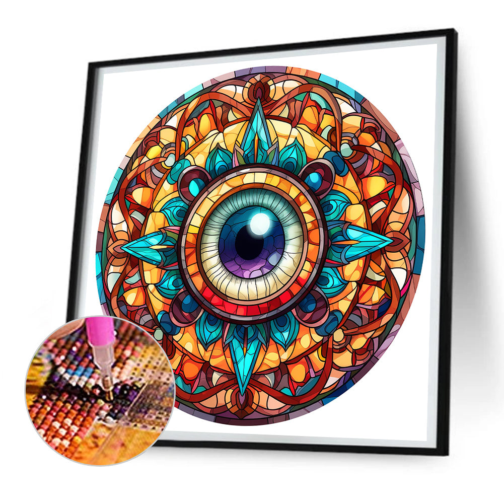Eyeball Mandala - Full Round Drill Diamond Painting 30*30CM