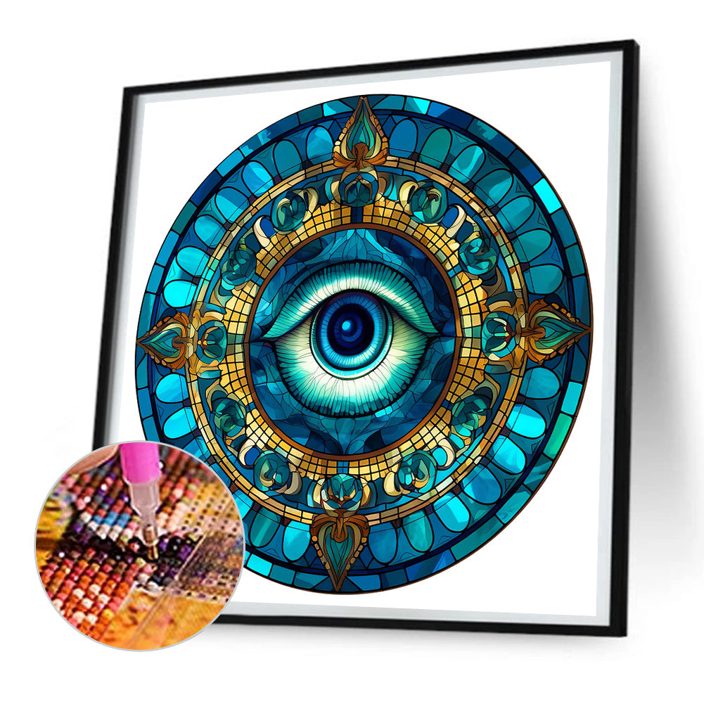 Eyeball Mandala - Full Round Drill Diamond Painting 30*30CM