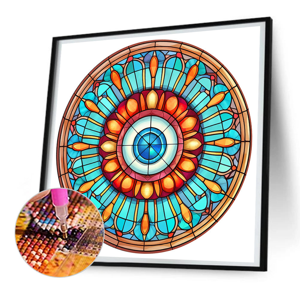 Eyeball Mandala - Full Round Drill Diamond Painting 30*30CM