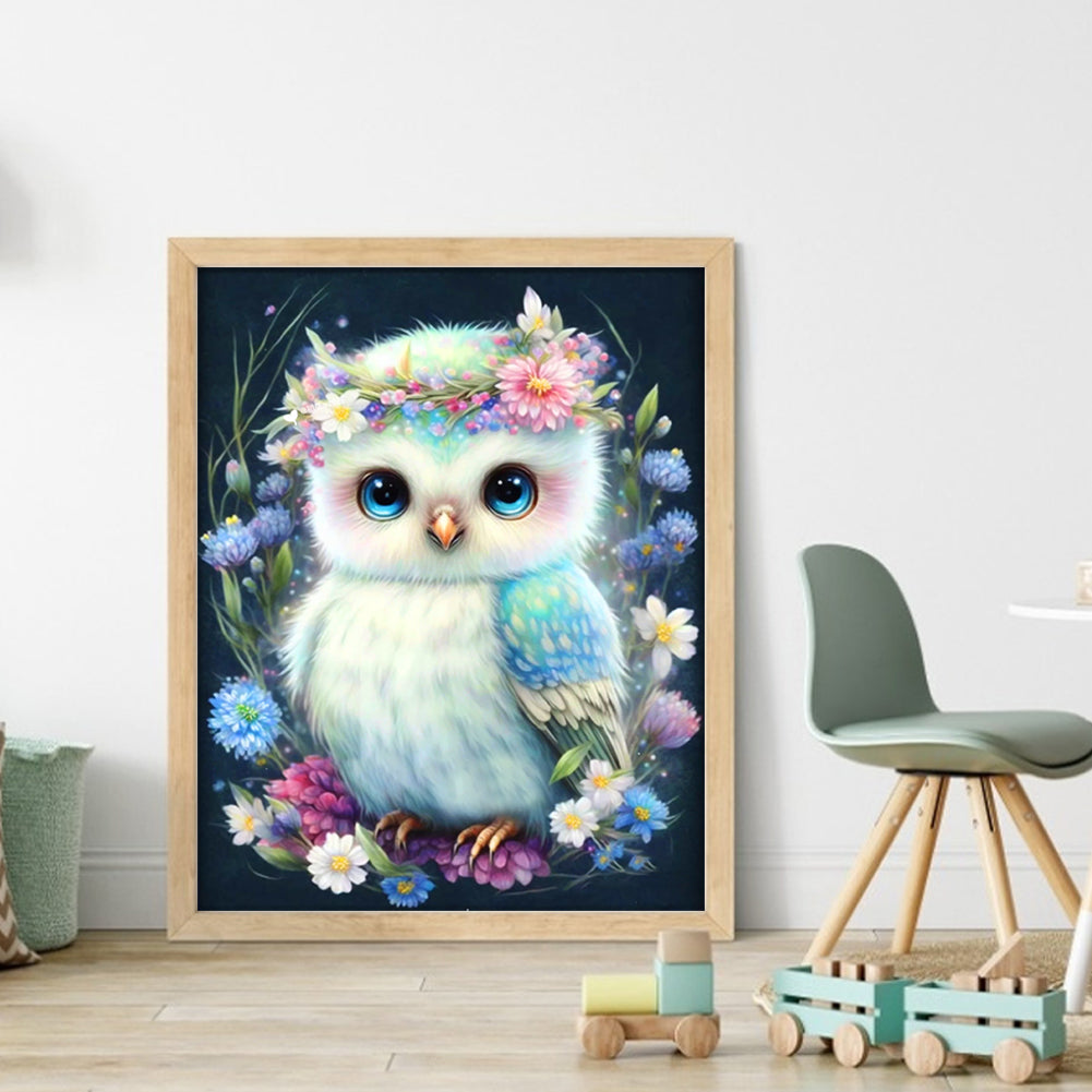 Owl - 11CT Stamped Cross Stitch 40*50CM