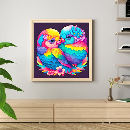 Colorful Parrot - 11CT Stamped Cross Stitch 50*50CM