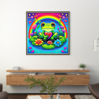 Frog - 11CT Stamped Cross Stitch 50*50CM