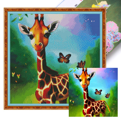 Giraffe - 11CT Stamped Cross Stitch 50*50CM