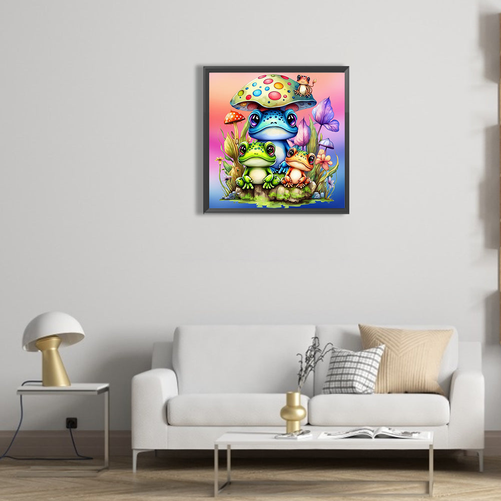 Three Frogs - Full Round Drill Diamond Painting 30*30CM