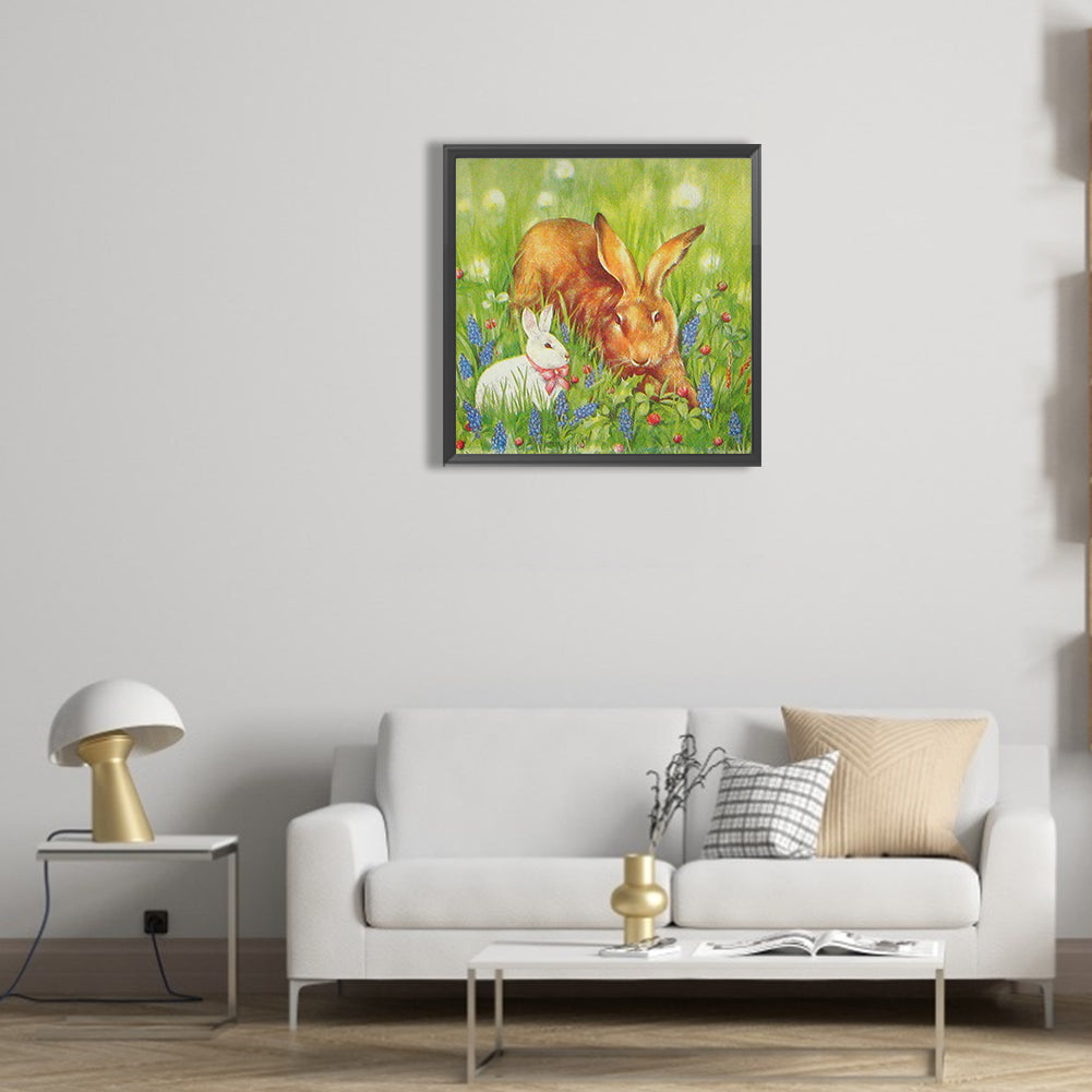 Hare - Full Round Drill Diamond Painting 30*30CM
