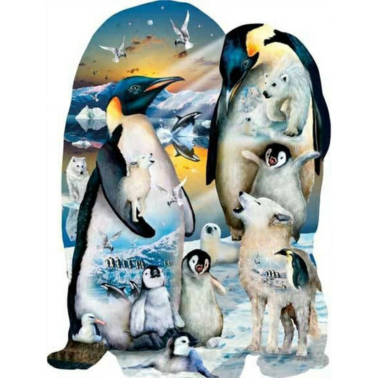 Penguin - Full Round Drill Diamond Painting 30*40CM