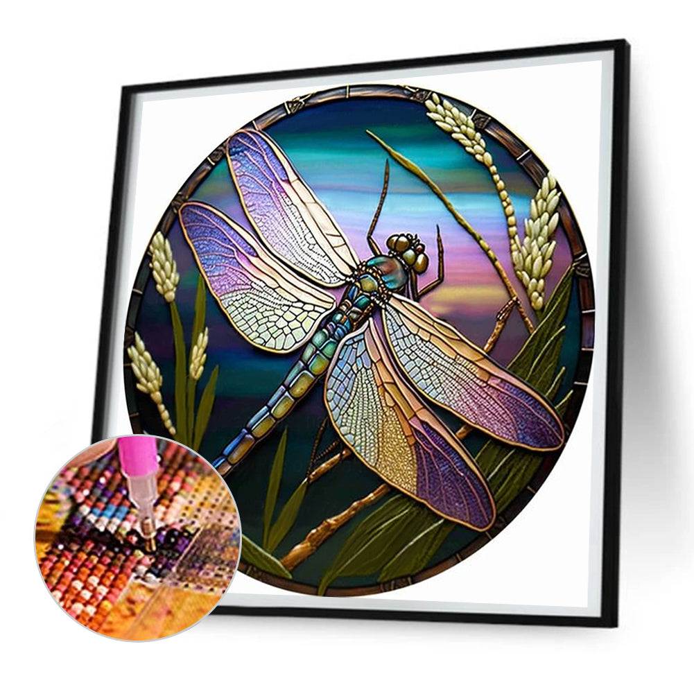 Round Plate Glass Painting Animal Series - Full Round Drill Diamond Painting 30*30CM