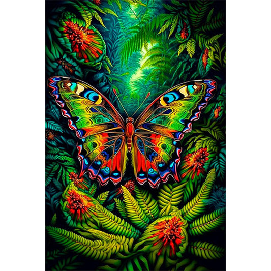 Butterfly - AB Round Drill Diamond Painting 40*60CM