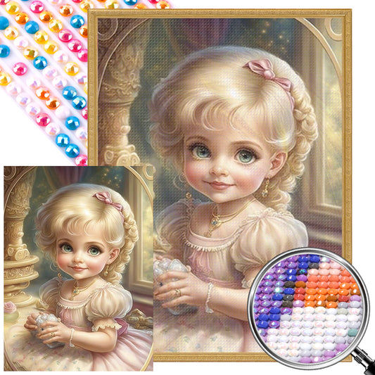 Angel Girl - AB Round Drill Diamond Painting 40*55CM