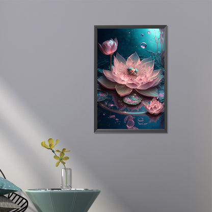 Lotus - AB Round Drill Diamond Painting 40*60CM