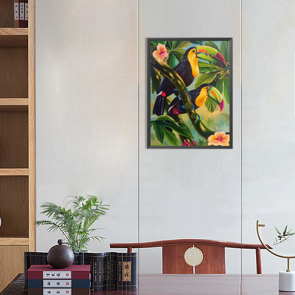 Toucan - Full Round Drill Diamond Painting 30*40CM