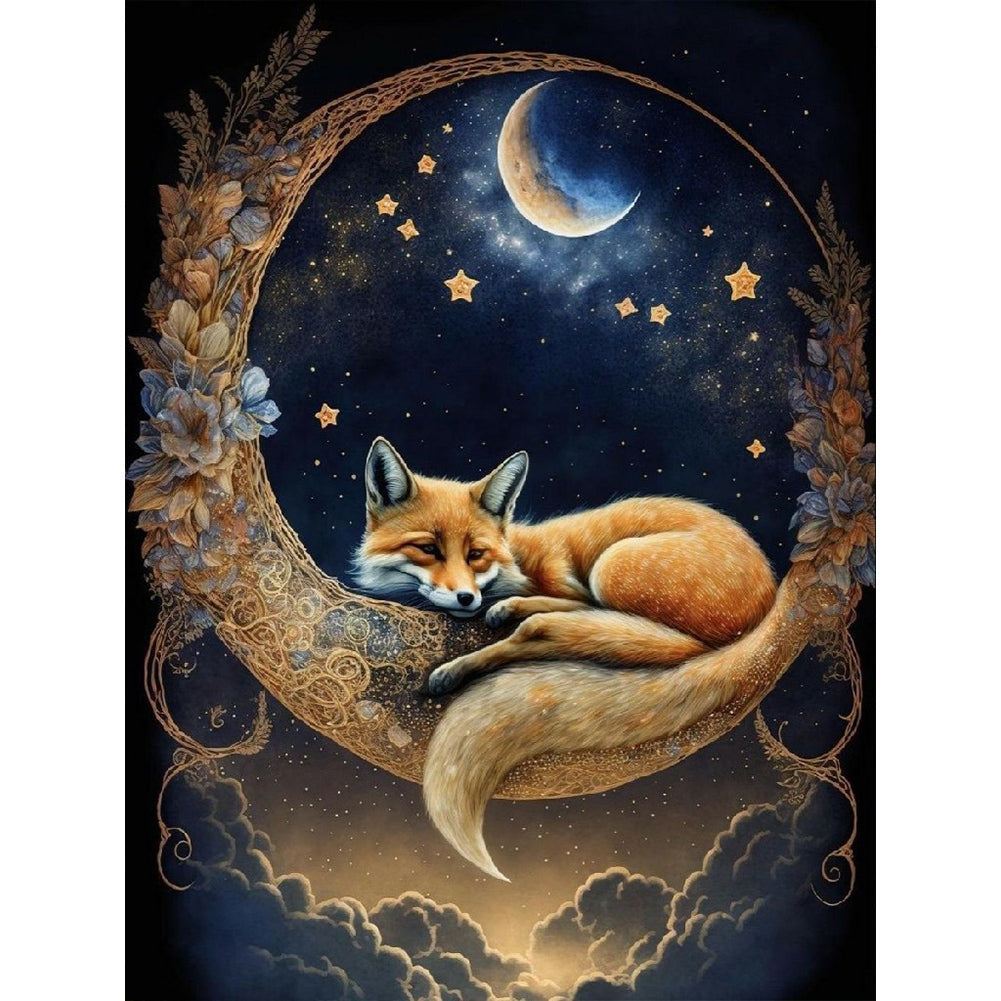 Fox - Full Round Drill Diamond Painting 30*40CM