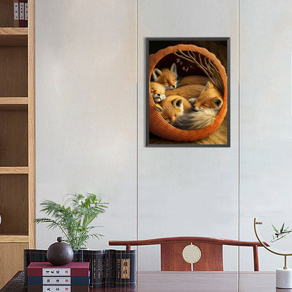 Fox - Full Round Drill Diamond Painting 30*40CM