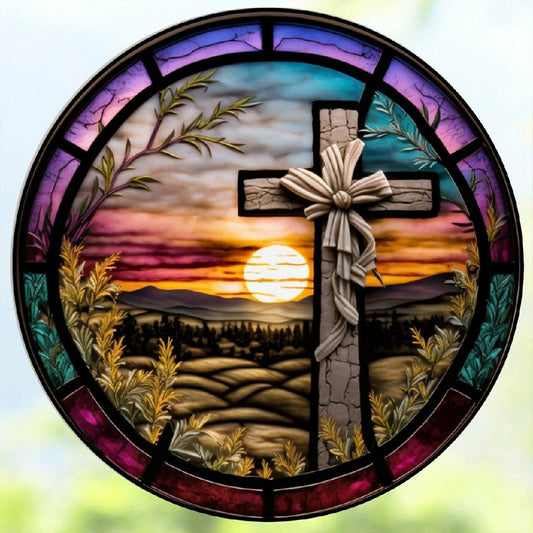 Cross - Full Round Drill Diamond Painting 30*30CM